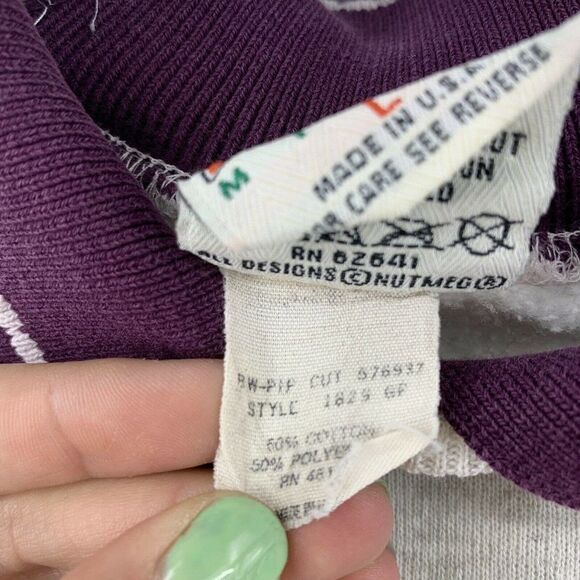 Nutmeg Mills Vintage Window Cat Sweatshirt 90s Lrg - Picture 7 of 9
